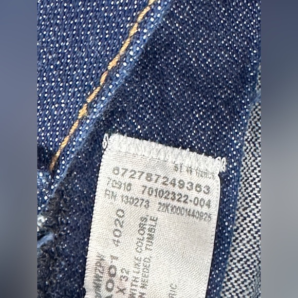 NWT Wrangler Cowboy Cut Relaxed Fit Jeans – 48x32 – Style 1031MWZPW – Dark Wash - Picture 6 of 7